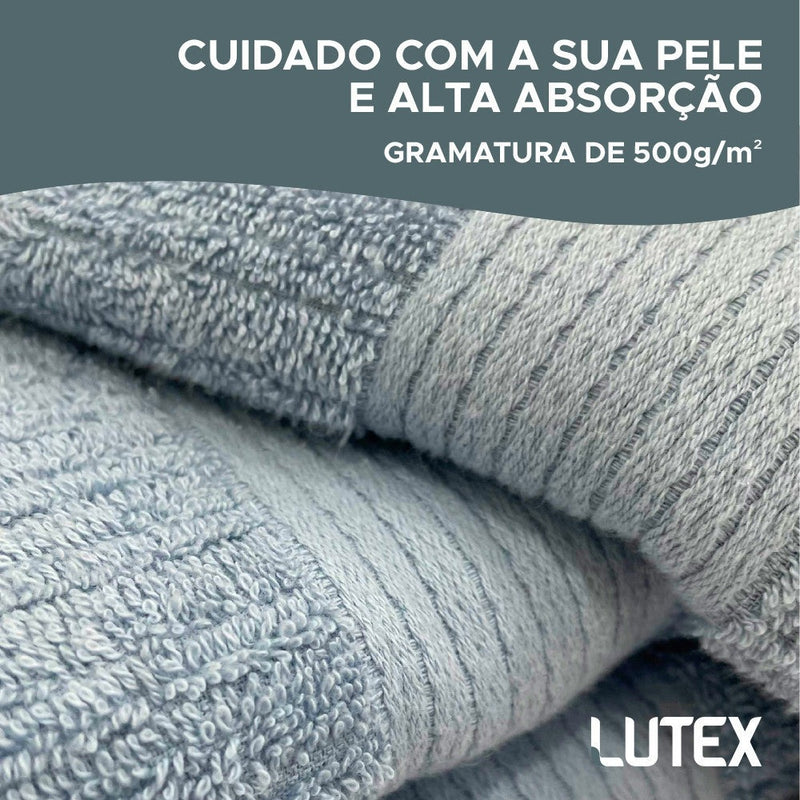 10 Toalhas de Banho Gigante Buddemeyer - Toalha Banhão Fio Penteado Canelado - 100% Algodão